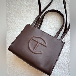 Telfar Small Shopping Bag in Chocolate/Brown